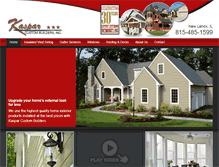 Tablet Screenshot of kasparcustomsiding.com